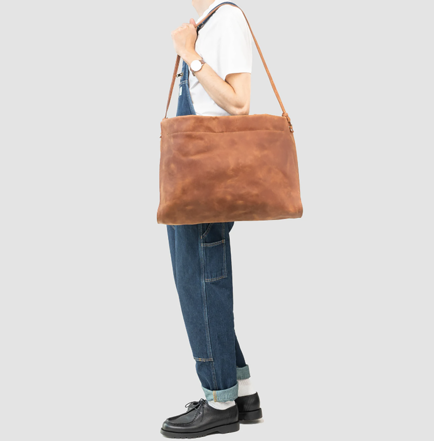 handcrafted leather Tote Bag