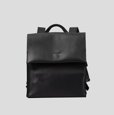 leather backpack Black handcrafted